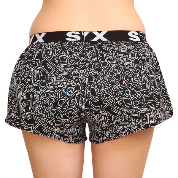 Dámske trenky Styx art športová guma doodle (T1256) M, trenírky