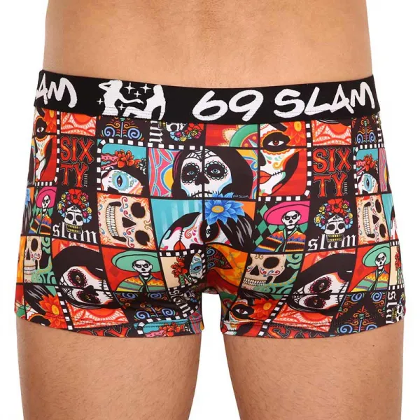 Pánske boxerky 69SLAM hip mexican square (MSYMCQ-PO) M, trenky