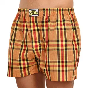 Pánske trenky Styx klasická guma nadrozměr viacfarebné (E921) 4XL, trenírky