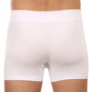 Pánske boxerky Gino bezšvové bambusové biele (54005) S, trenky