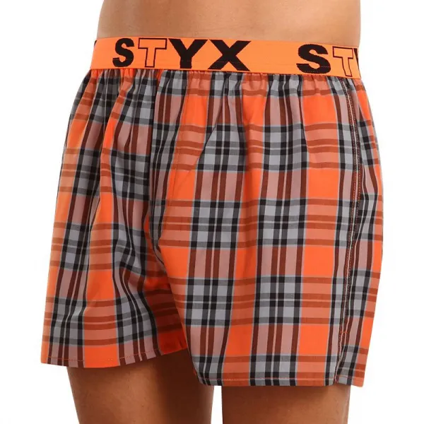 Pánske trenky Styx športová guma viacfarebné (B926) S, trenírky
