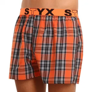 Pánske trenky Styx športová guma viacfarebné (B926) S, trenírky