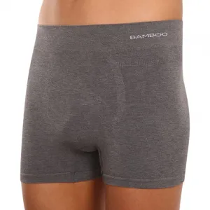 Pánske boxerky Gino bezšvové bambusové sivé (54005) M, trenky