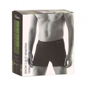 Pánske boxerky Gino bezšvové bambusové sivé (54005) M, trenky