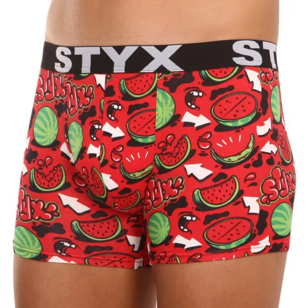 Pánske boxerky Styx long art športová guma melouny (U1459) M, trenky