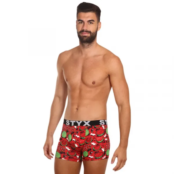 Pánske boxerky Styx long art športová guma melouny (U1459) M, trenky