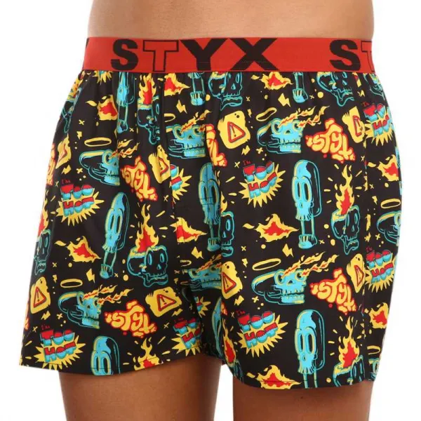 Pánske trenírky Styx art športová guma toohot (B1458) M