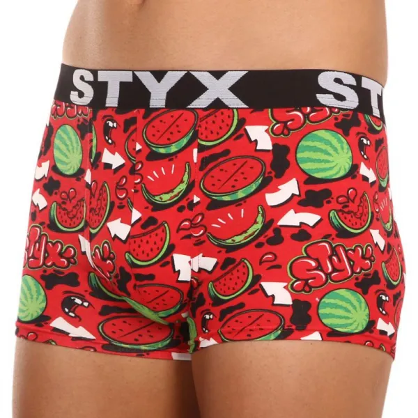 Pánske boxerky Styx art športová guma melouny (G1459) M, trenky