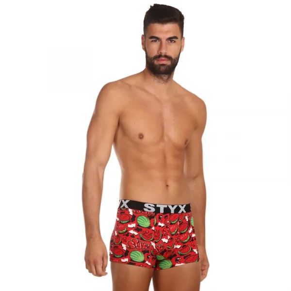 Pánske boxerky Styx art športová guma melouny (G1459) M, trenky