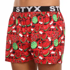 Pánske trenírky Styx art športová guma melóny (B1459) L