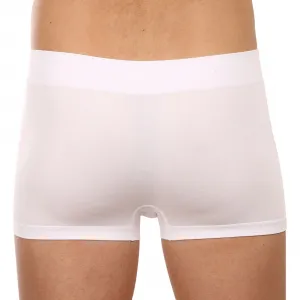 Pánske boxerky Gino bezšvové bambusové biele (53005) S, trenky