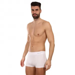 Pánske boxerky Gino bezšvové bambusové biele (53005) S, trenky
