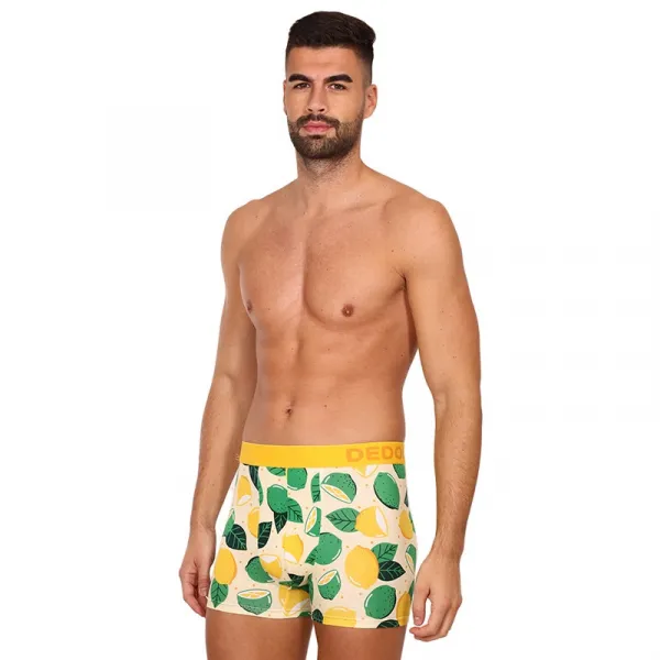 Veselé pánske boxerky Dedoles Limetka a citrón (D-M-UN-T-C-C-1563) M, trenky