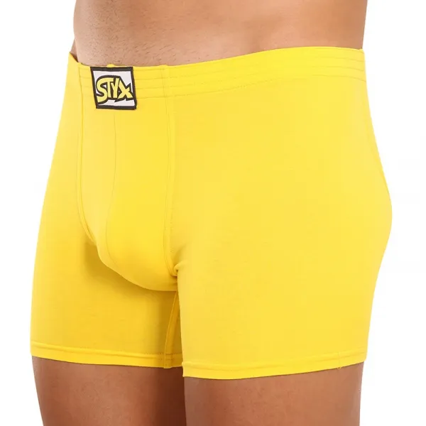 Pánske boxerky Styx long klasická guma žlté (F1068) M, trenky