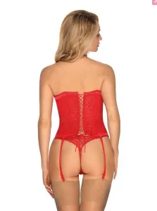Dámsky korzetový set Obsessive červený (Flameria corset) L