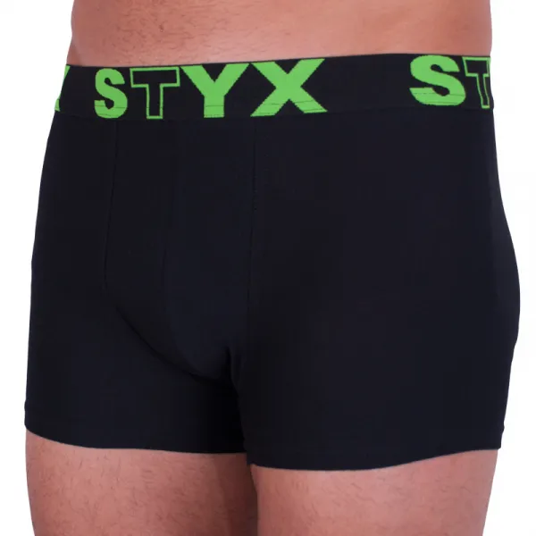 Pánske boxerky Styx športová guma nadrozmer čierne (R962) 3XL, trenky