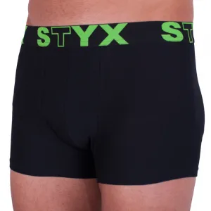 Pánske boxerky Styx športová guma nadrozmer čierne (R962) 3XL, trenky