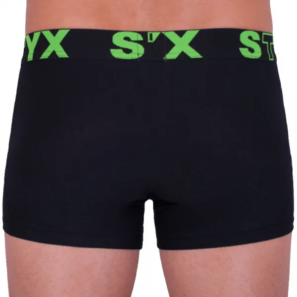 Pánske boxerky Styx športová guma nadrozmer čierne (R962) 3XL, trenky