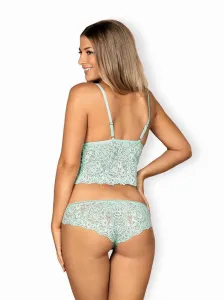Dámsky set Obsessive zelený (Delicanta top&nohavičky) L
