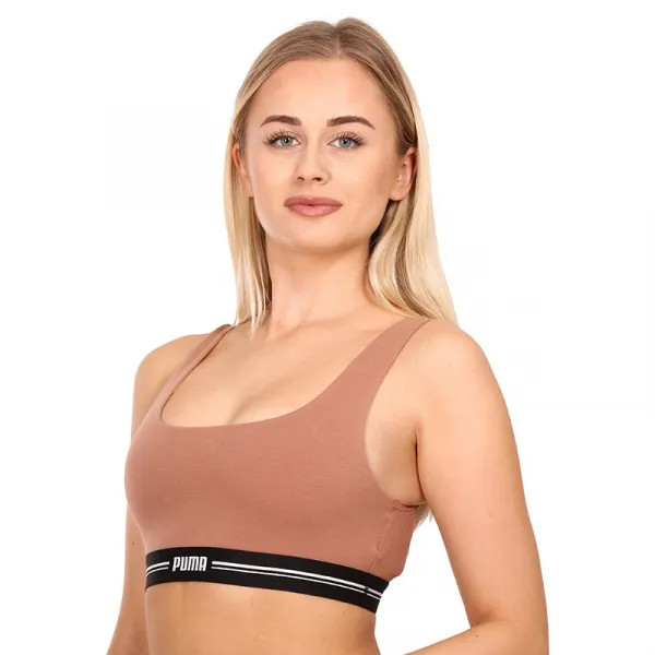 Dámska športová podprsenka Puma hnědá (701219354 002) M