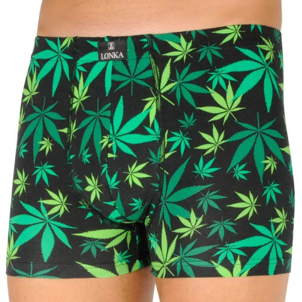 Pánske boxerky Lonka čierne (Kevin-grass) M, trenky