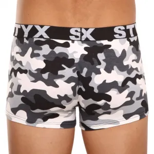 Pánske boxerky Styx art športová guma nadrozmer maskáč (R1457) 3XL, trenky