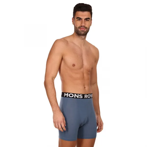 Boxerky Mons Royale Hold 'em Boxer - blue slate