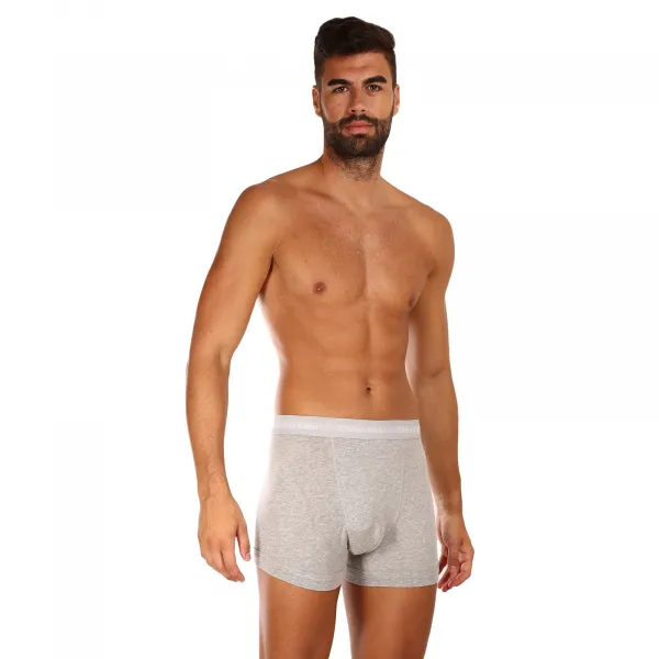 3PACK pánske boxerky Calvin Klein sivé (U2662G-080) S, trenky
