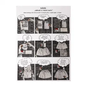 Pánske trenky Styx klasická guma biele + fixy na textil (AF1061) M, trenírky