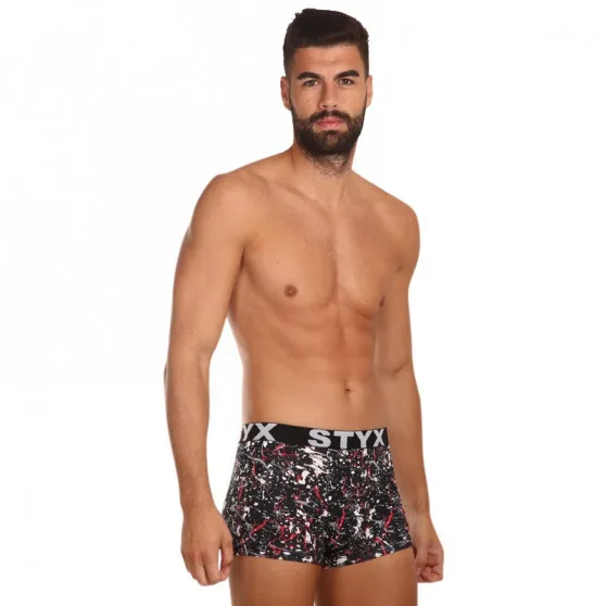 5PACK pánske boxerky Styx art športová guma viacfarebné (G85052535759) M, trenky