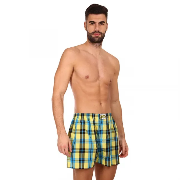 Pánske trenky Styx klasická guma viacfarebné (A933) M, trenírky