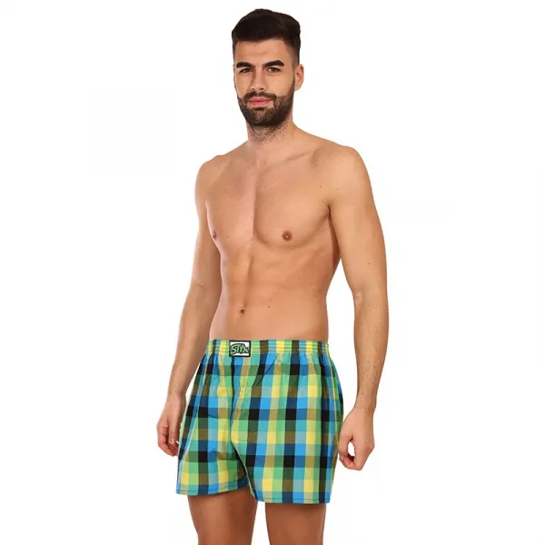 Pánske trenky Styx klasická guma viacfarebné (A936) S, trenírky