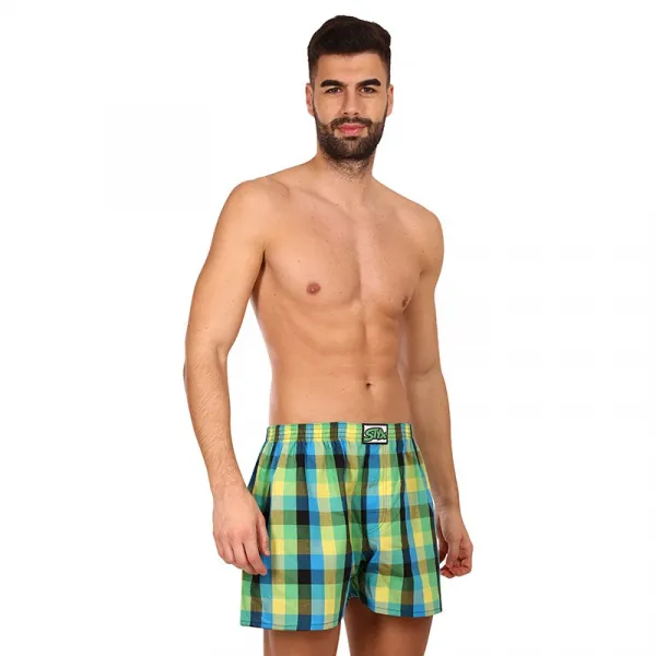 Pánske trenky Styx klasická guma viacfarebné (A936) S, trenírky