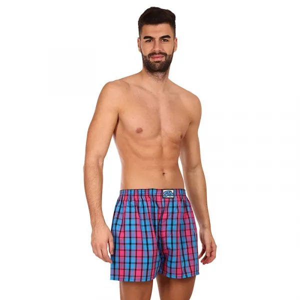Pánske trenky Styx klasická guma nadrozměr viacfarebné (E934) 4XL, trenírky