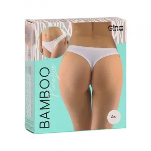 Dámske tangá Gina bambusová biela (05014-MxB) M