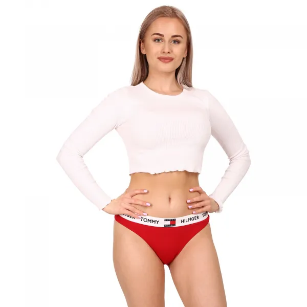 Dámske nohavičky Tommy Hilfiger červené (UW0UW02193 XCN) S