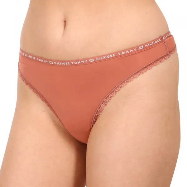 3PACK dámske tangá Tommy Hilfiger viacfarebná (UW0UW02824 0TG) M