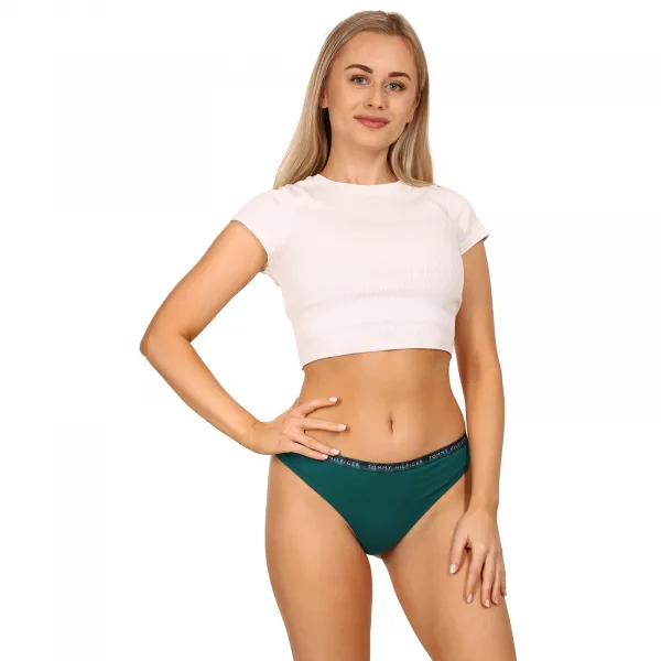 3PACK dámske tangá Tommy Hilfiger viacfarebná (UW0UW03921 0WQ) M