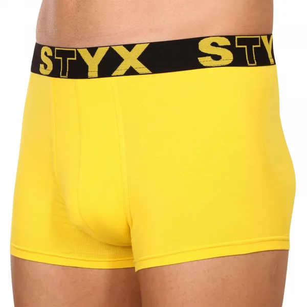 Pánske boxerky Styx športová guma žlté (G1068) M, trenky