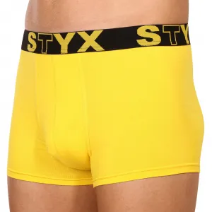 Pánske boxerky Styx športová guma žlté (G1068) M, trenky