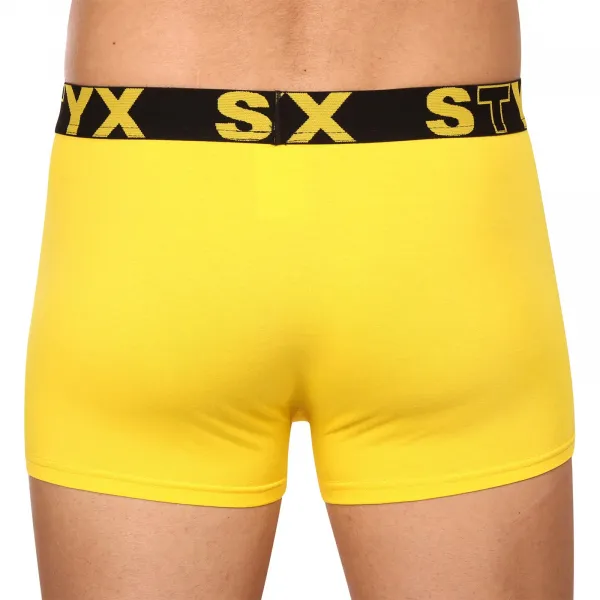 Pánske boxerky Styx športová guma žlté (G1068) M, trenky