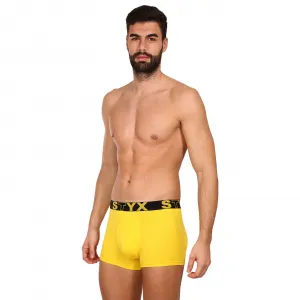 Pánske boxerky Styx športová guma žlté (G1068) M, trenky