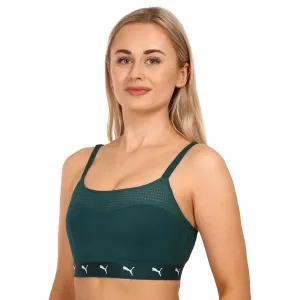 Dámska športová podprsenka Puma zelená (701219634 003) M
