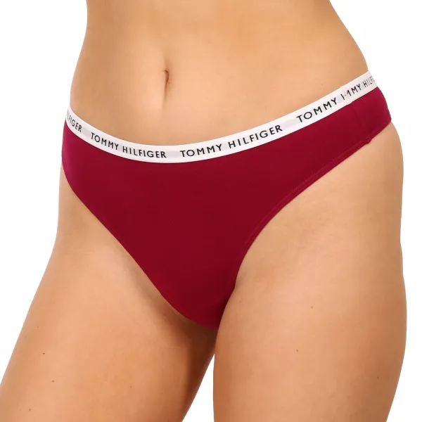 3PACK dámske tangá Tommy Hilfiger viacfarebná (UW0UW02829 0XH) M