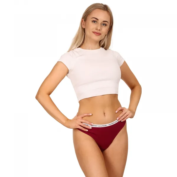 3PACK dámske tangá Tommy Hilfiger viacfarebná (UW0UW02829 0XH) M