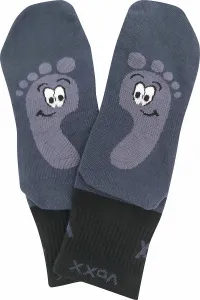 3PACK ponožky VoXX tmavo sivé (Barefootan-darkgrey) S
