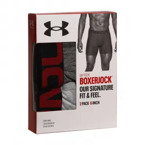 Pánske boxerky UNDER ARMOUR UA Tech 6in 2 Pack-GRY
