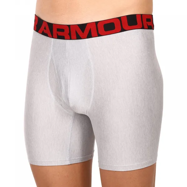 Pánske boxerky UNDER ARMOUR UA Tech 6in 2 Pack-GRY