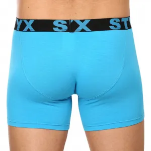 Pánske boxerky Styx long športová guma svetlo modré (U1169) M, trenky
