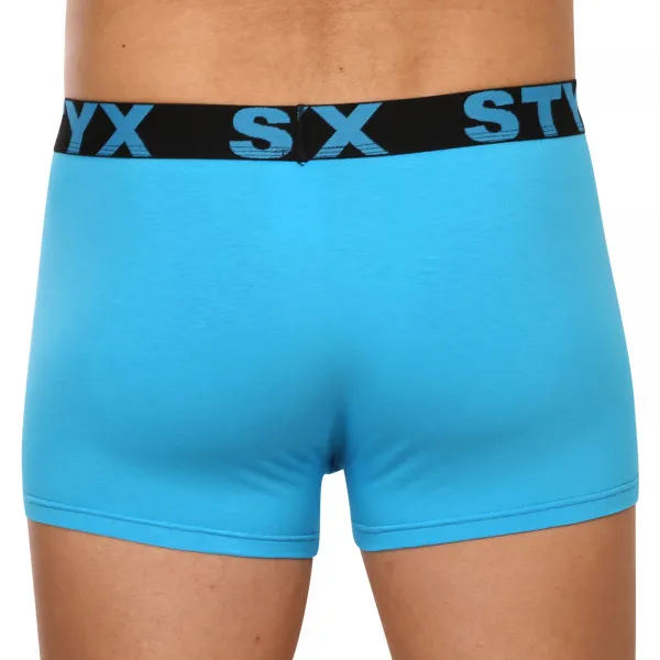 3PACK pánske boxerky Styx športová guma svetlo modré (3G1169) M, trenky